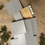 Top view of the scale model