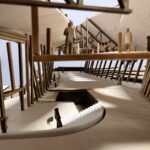 Interior view of the Flexus scale model.