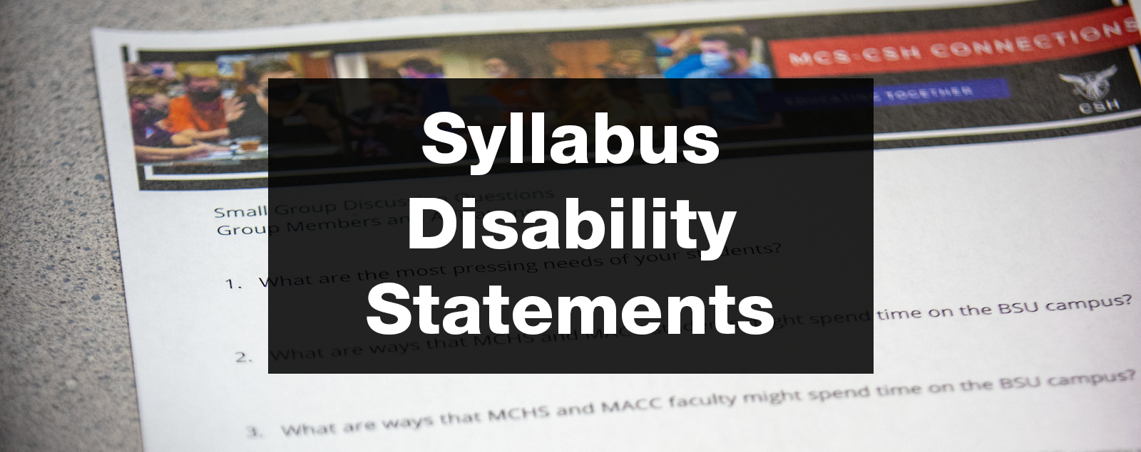 Disability Support Statement Examples Rethinking Syllabus Disability Statements - The Teaching Innovation Blog