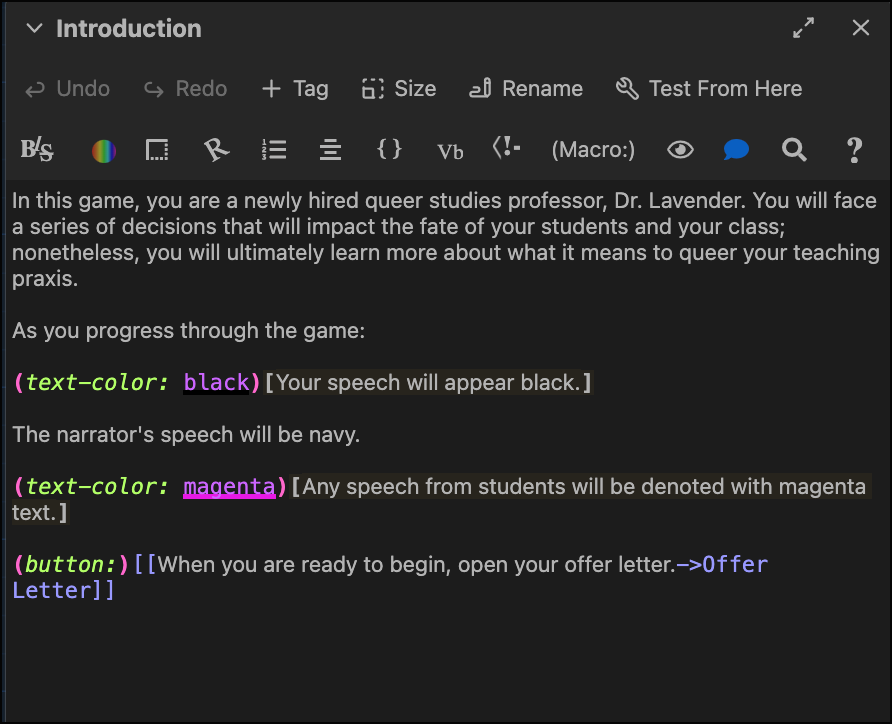 Twine content editor - read transcript for full details