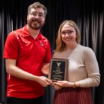 Ethan Hines (AD Disability Services) takes photo with Marci Mullaney, one of our ACCESS Award winners
