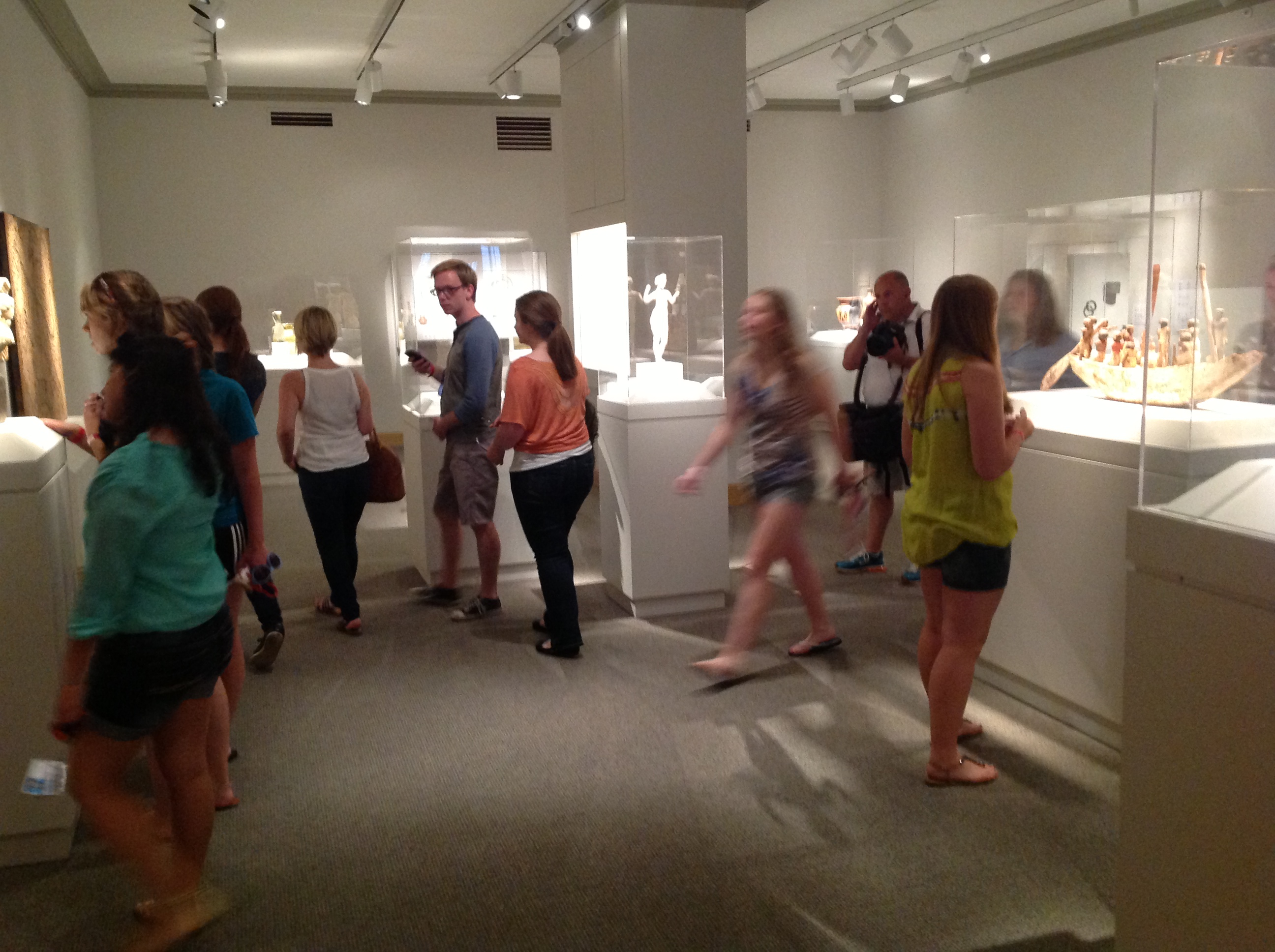Packed Early and Ancient Art gallery.