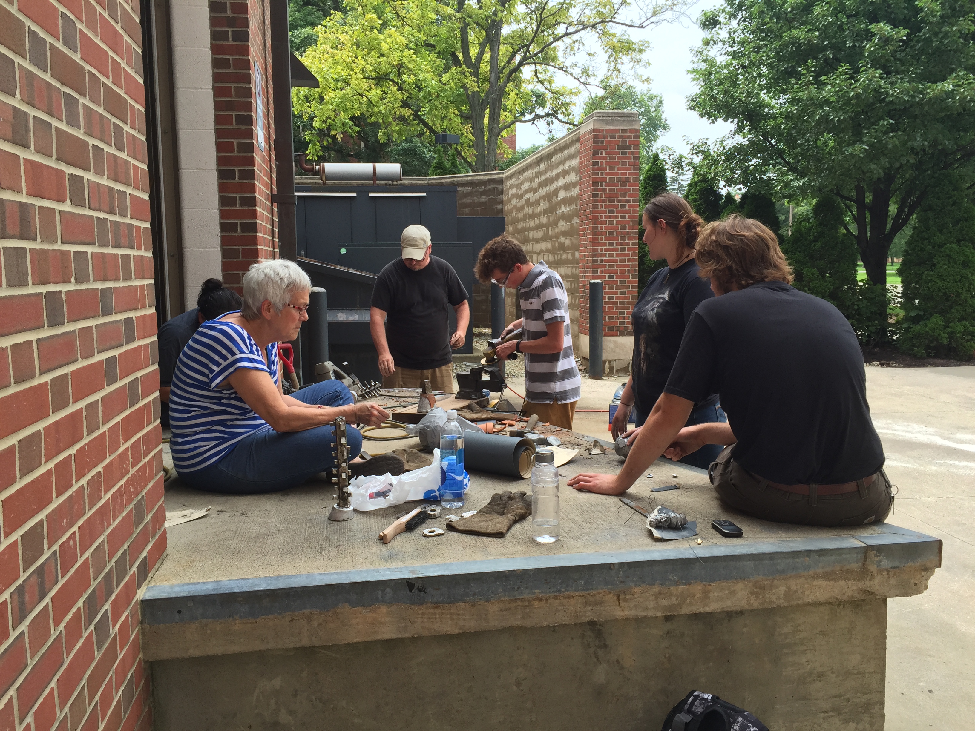 The Summer Art Series: Intro to Metal Casting students