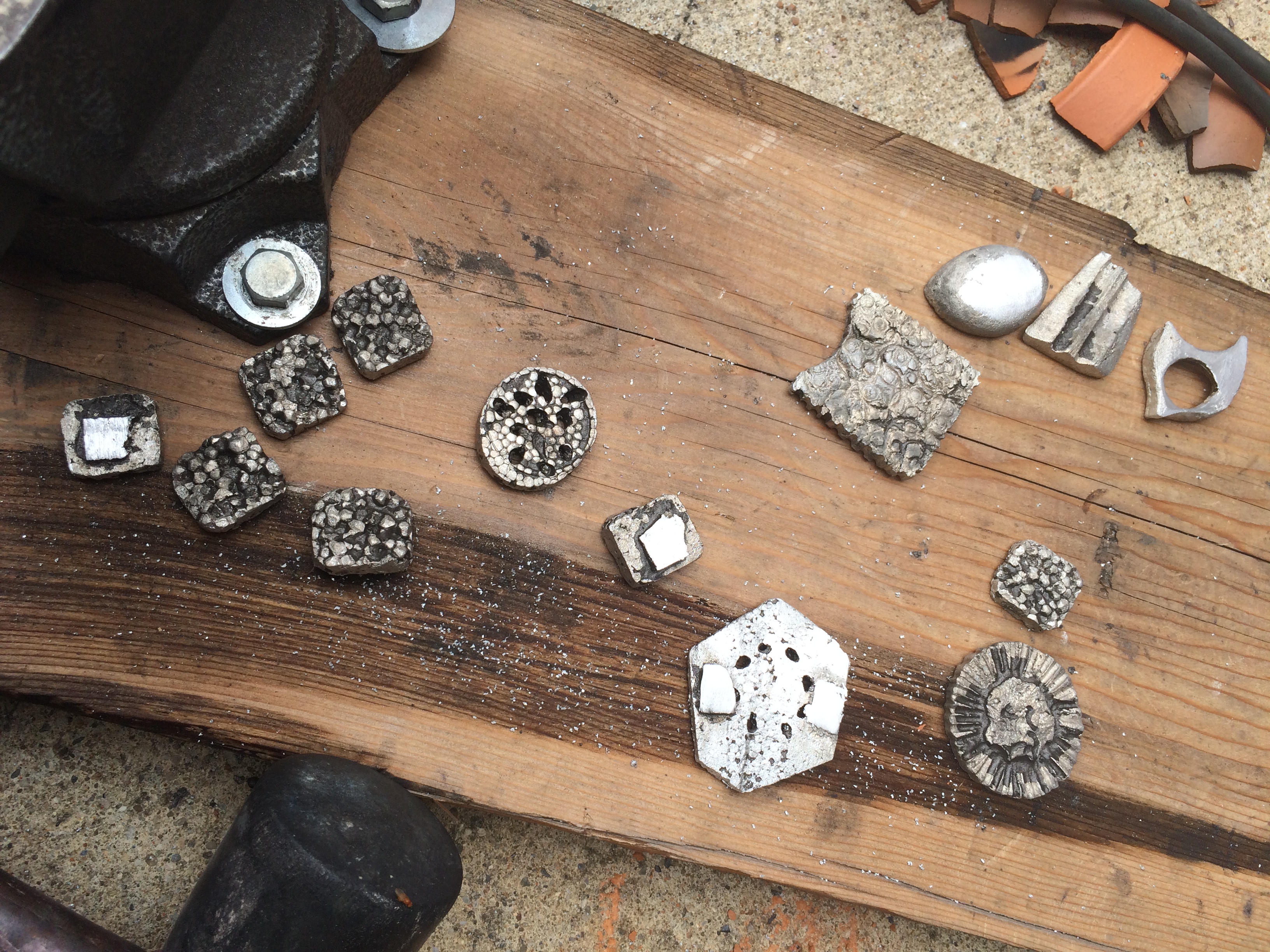 Jan created intricate jewelry in the metal class
