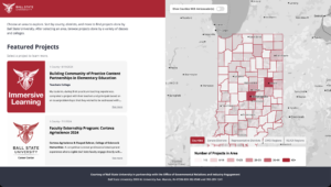 Indiana Interactive Map website screenshot